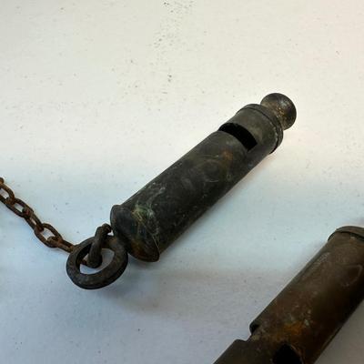 Antique Military Whistles