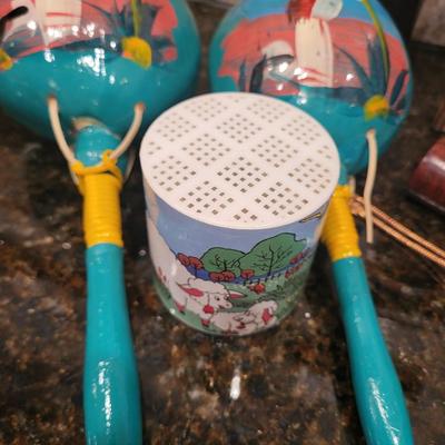 MISC ITEMS; POGS, DOLL HOUSE FURNITURE, CRAFT STICKS & MUCH MORE
