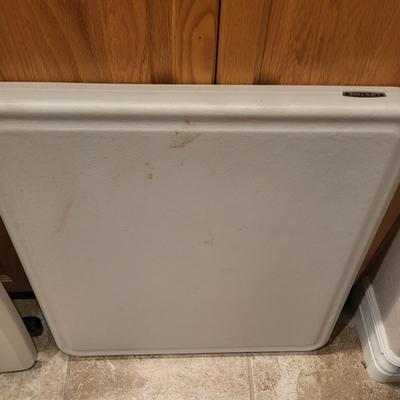 2 SMALLER FOLDING TABLES