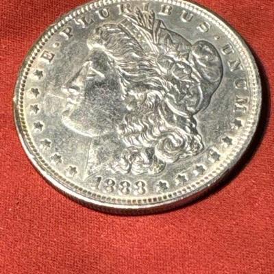 1888 S Morgan U S COIN 1$ XVF