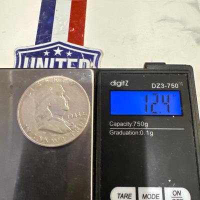 1948 P BENJAMIN FRANKLIN HALF SILVER 12.4
