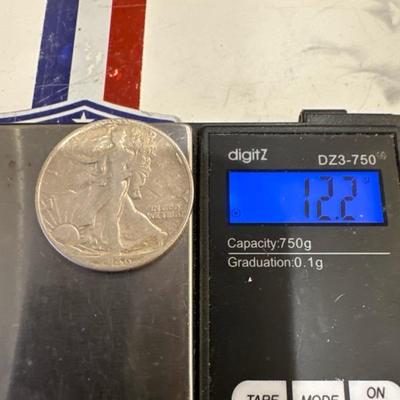 1946 P WALKING LIBERTY 12.2 silver half