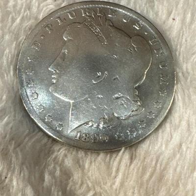 1890 O Morgan 25.6 VF SILVER U S COIN 1$