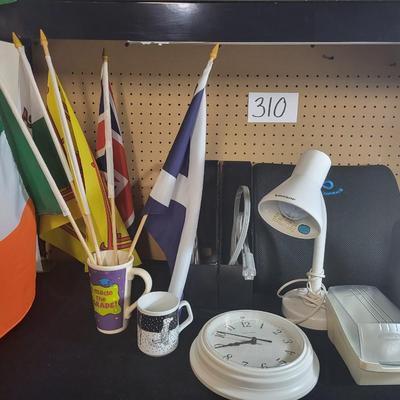 WALL CLOCK, LAMP, MUGS AND MORE