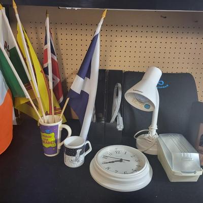 WALL CLOCK, LAMP, MUGS AND MORE