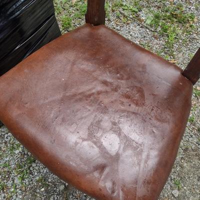 Four Oak Edwardian Style Chairs