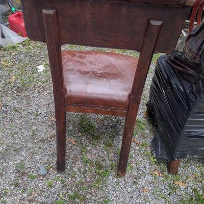 Four Oak Edwardian Style Chairs