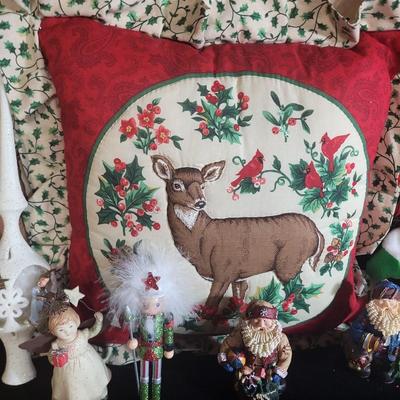 CHRISTMAS THROW PILLOWS AND OTHER DECORATIONS