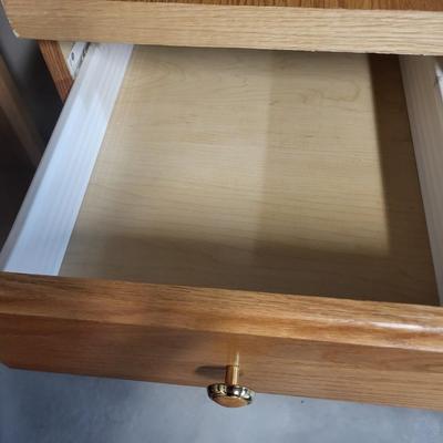 3 DRAWER CABINET ON WHEELS PLUS SMALLER DRAFT TABLE