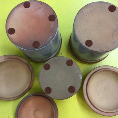 Matching Pottery Canister Set