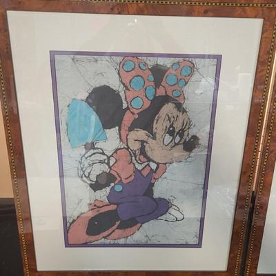 2 FRAMED DISNEY PICTURES