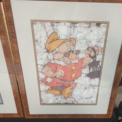 2 FRAMED DISNEY PICTURES