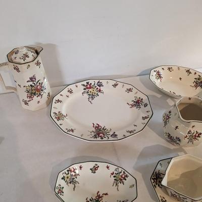Royal Doulton Old Leeds Spray D3548 Serving Set