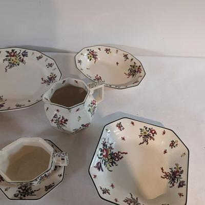 Royal Doulton Old Leeds Spray D3548 Serving Set