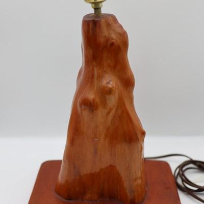 Vintage Cypress Knee Table Lamp (See Description)