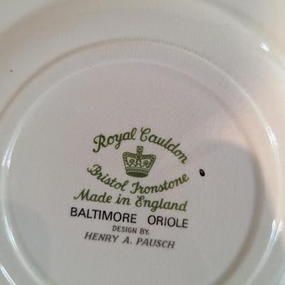 Royal Cauldon Bristol Ironstone Bird Plates Henry A Pausch