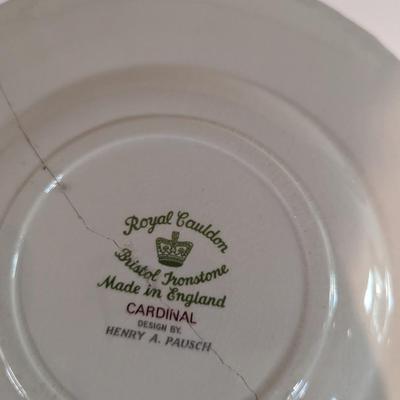 Royal Cauldon Bristol Ironstone Bird Plates Henry A Pausch