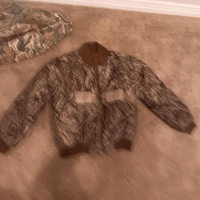GANDER MOUNTAIN FLEECE SHIRT AND COLUMBIA LINED JACKET (L)