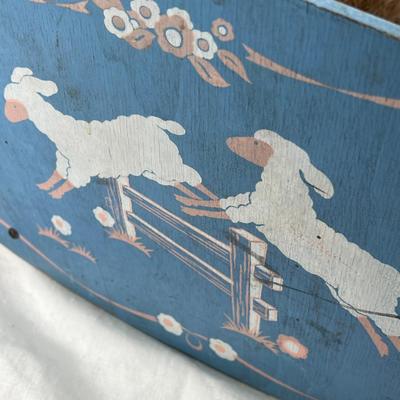 Dolls and doll cradle and bunkbed with ladder