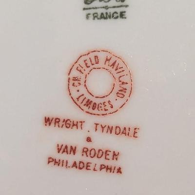 11 Pieces Cup & Saucers Limoges Wright Tyndale