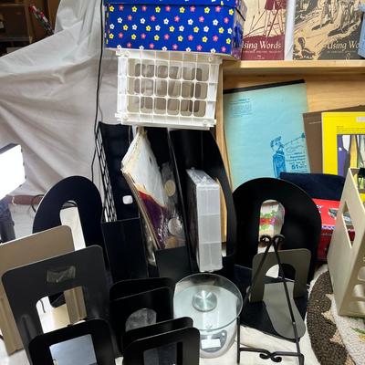 Organizers, Bookends, boxes and bins