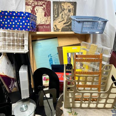 Organizers, Bookends, boxes and bins