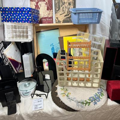 Organizers, Bookends, boxes and bins