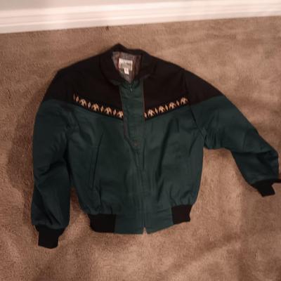 EXPRESS RIDERS LINED JACKET (L) AND A DICKIES SHIRT (L)