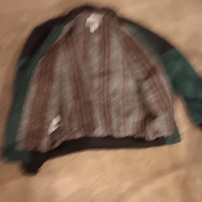 EXPRESS RIDERS LINED JACKET (L) AND A DICKIES SHIRT (L)
