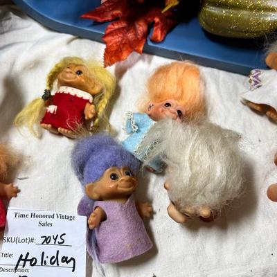 Trolls and Troll house Holiday decor