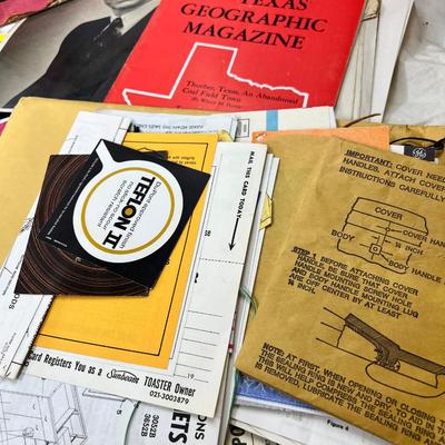 Epemera, magazines, paper