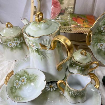 Hand Painted China, MCM racks and collectibles