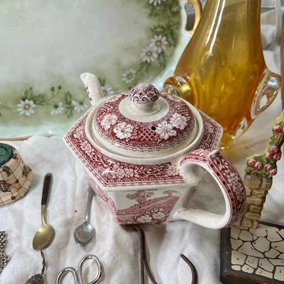 Hand Painted China, MCM racks and collectibles