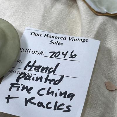 Hand Painted China, MCM racks and collectibles