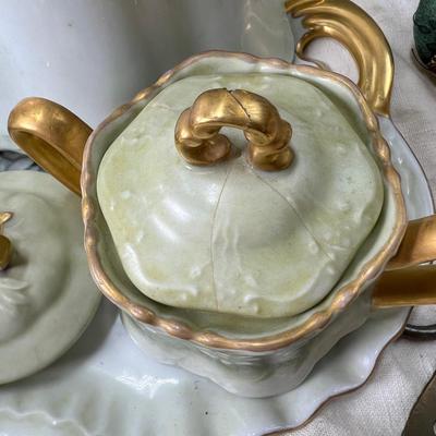 Hand Painted China, MCM racks and collectibles