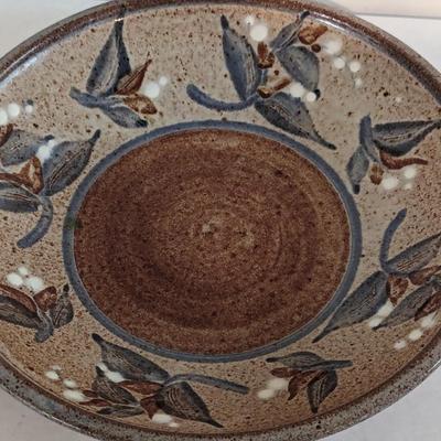 Decorative Signed Pottery Bowl