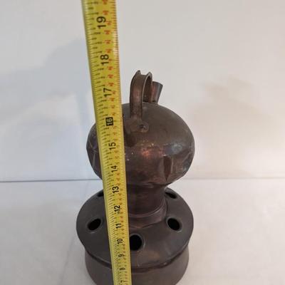 Vintage Copper Coffee Pot with Warmer