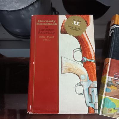 BOOKS ON RELOADING, BALL CAPS, KNIT HAT AND MESS KIT