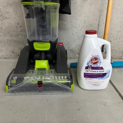 HOOVER POWER MAX & PET CARPET CLEANER, CARPET SHAMPOO AND CARPET BRUSH