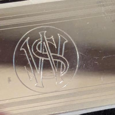 Engraved "WS" Money Clip Folding Cutlery/Nail File