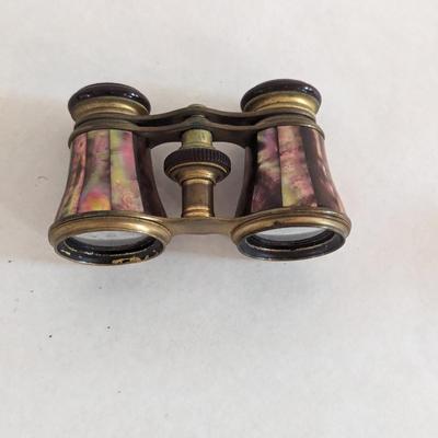 Antique Opera Glasses/binoculars LEFILS PARIS Mother of Pearl And Brass