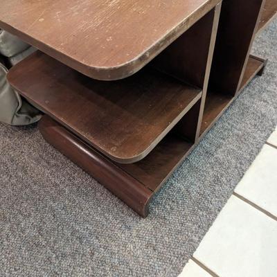 Vintage Wood Art Deco Stand