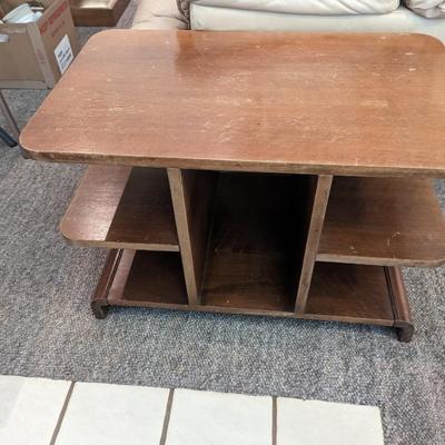 Vintage Wood Art Deco Stand