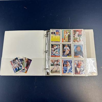 3 RING BINDER FULL OF SPORTS TRADING CARDS