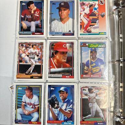 3 RING BINDER FULL OF SPORTS TRADING CARDS