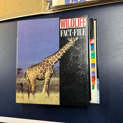 SPORTS AND WILDLIFE FACT BOOKS PLUS DINOSAUR TRADING CARDS