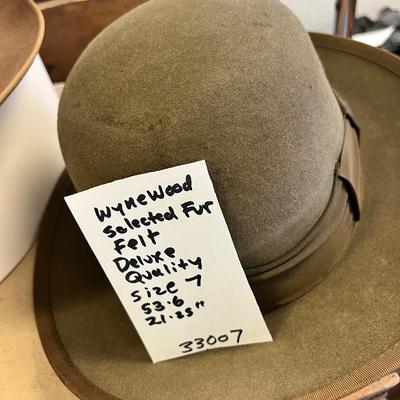 Wool Fedoras, Fur hat, Hat Boxes, 1955 medical framed photos