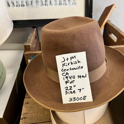 Wool Fedoras, Fur hat, Hat Boxes, 1955 medical framed photos