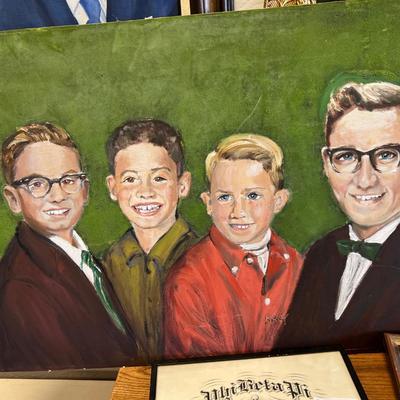 Donald Seeley Clown oil painting Collection of family oil paintings,
