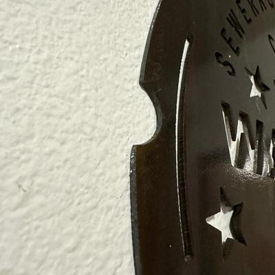 Metal Nola Water Meter Wall Art